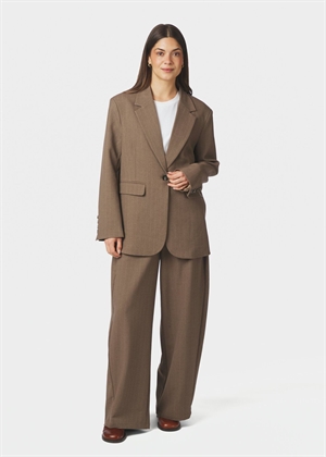 Gaby pinstripe blazer Taupe Neo Noir 